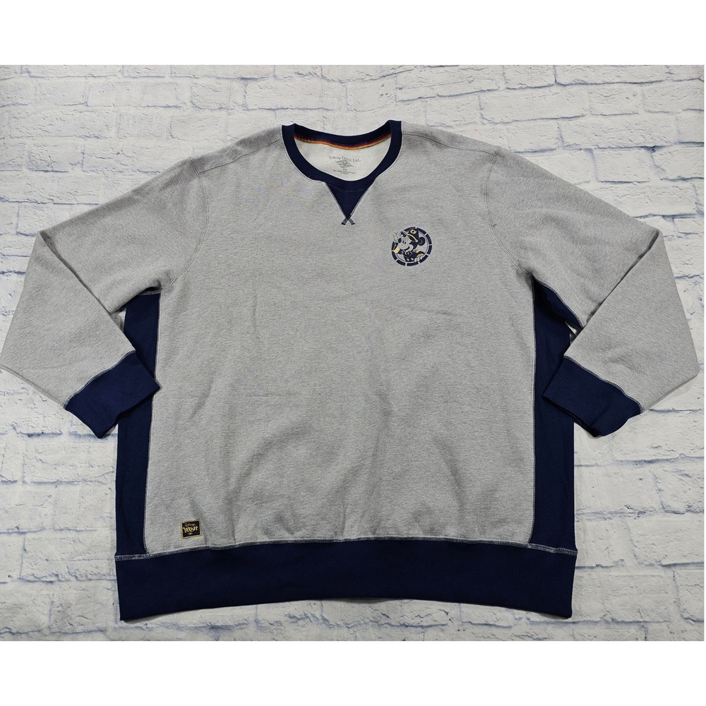 Disney Cruise Line Sweatshirt MENS XXXL Gray Navy Disney Wish Captain Mickey